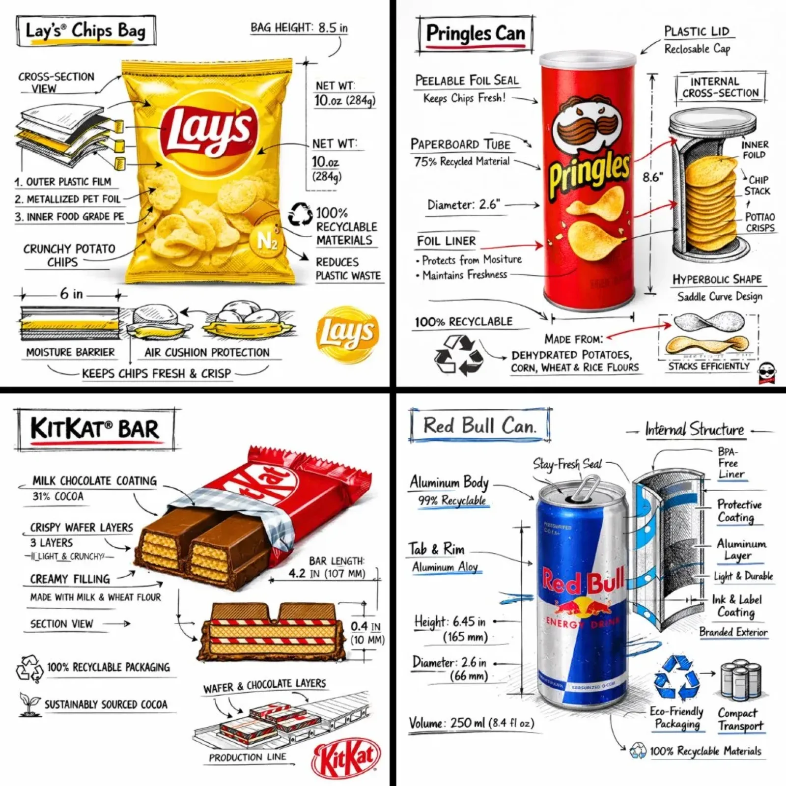 零食品牌技术分解图 案例