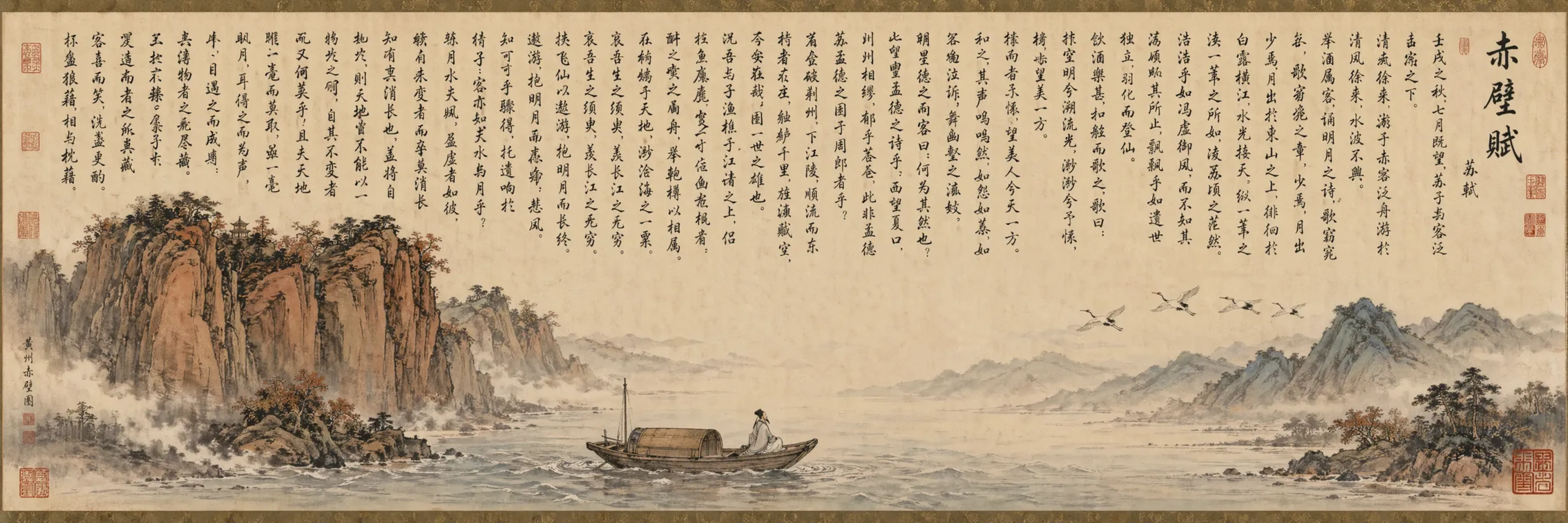 《赤壁怀古》长卷图 案例